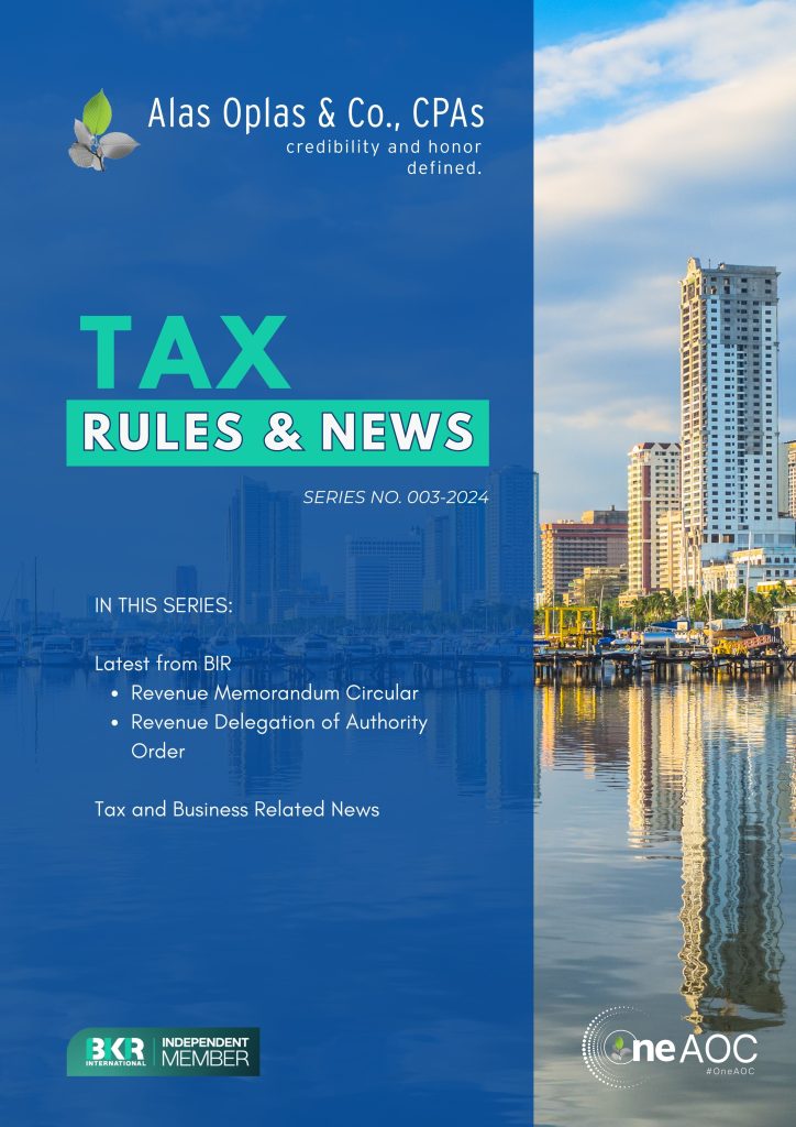 Tax Rules and News Series No 03-2024