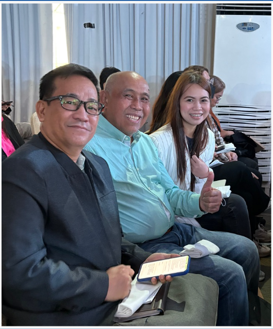 Partners Noel Geraldo, Danny Cero and Loraine San Pedro during the light moments.