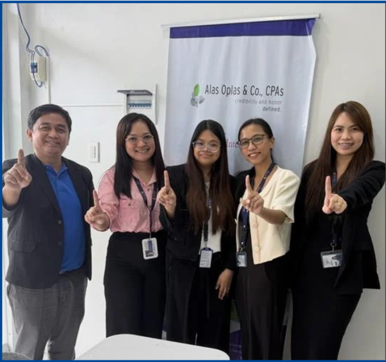 AOC Partners Carl Martos and Loraine San Pedro with the Cabanatuan audit team during a collaborative planning session.