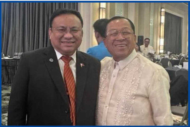 L-R: Chairman of Board of Accountancy, Hon. Noe Quinanola and AOC Chairman Donnies Alas.